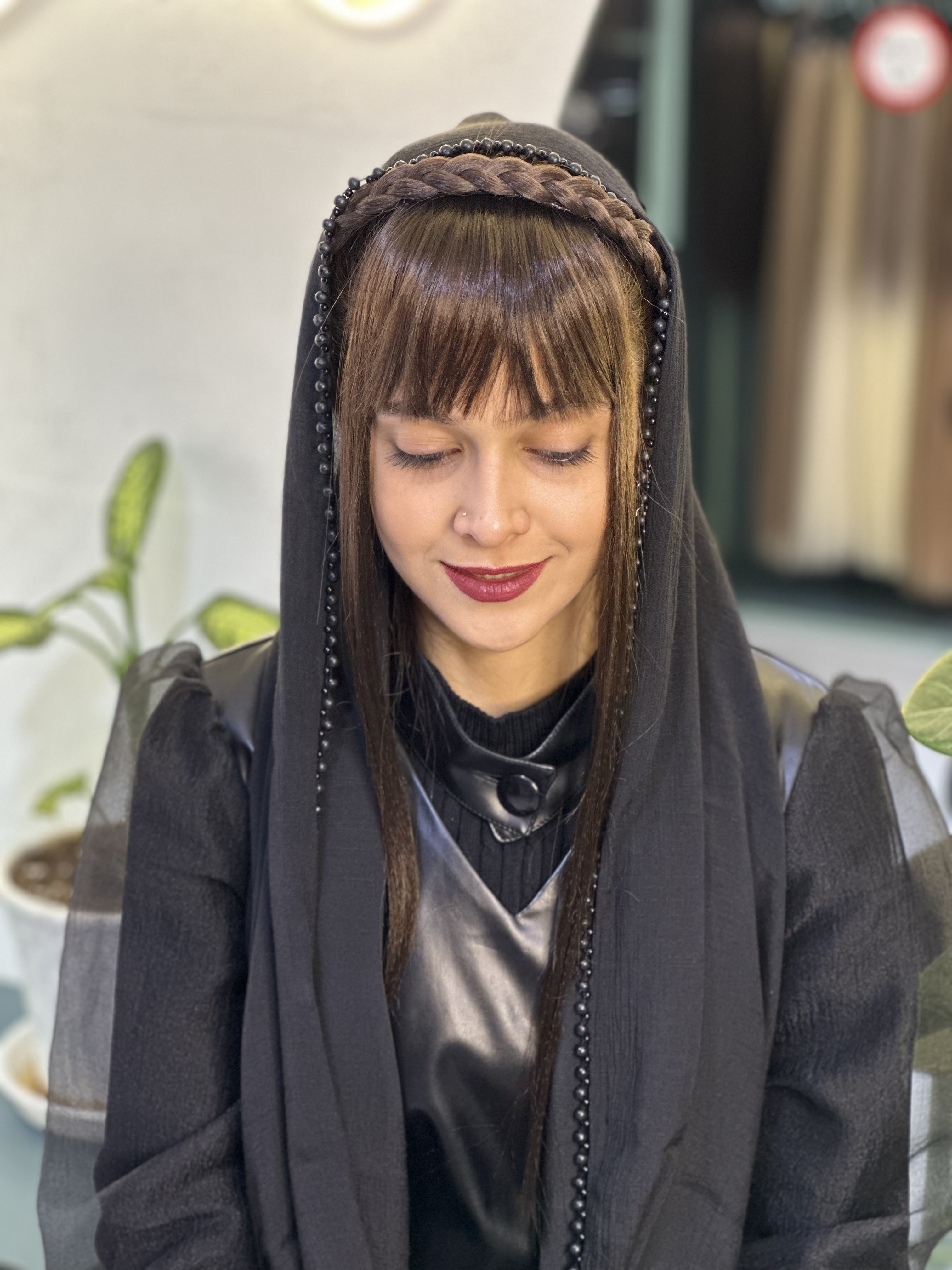 عکس محصول چتری تل بافت قهوه ای