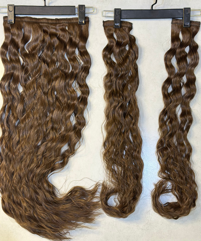 عکس محصول اکستنشن ۵ گیره فر خرمایی+ست دوگیره قد ۹۰ س