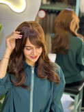 عکس محصول کلاه گیس جلوچتری حالت دار خرمایی کد 8b