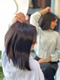 عکس محصول کلاه گیس جلوچتری مصری مشکی کد 4