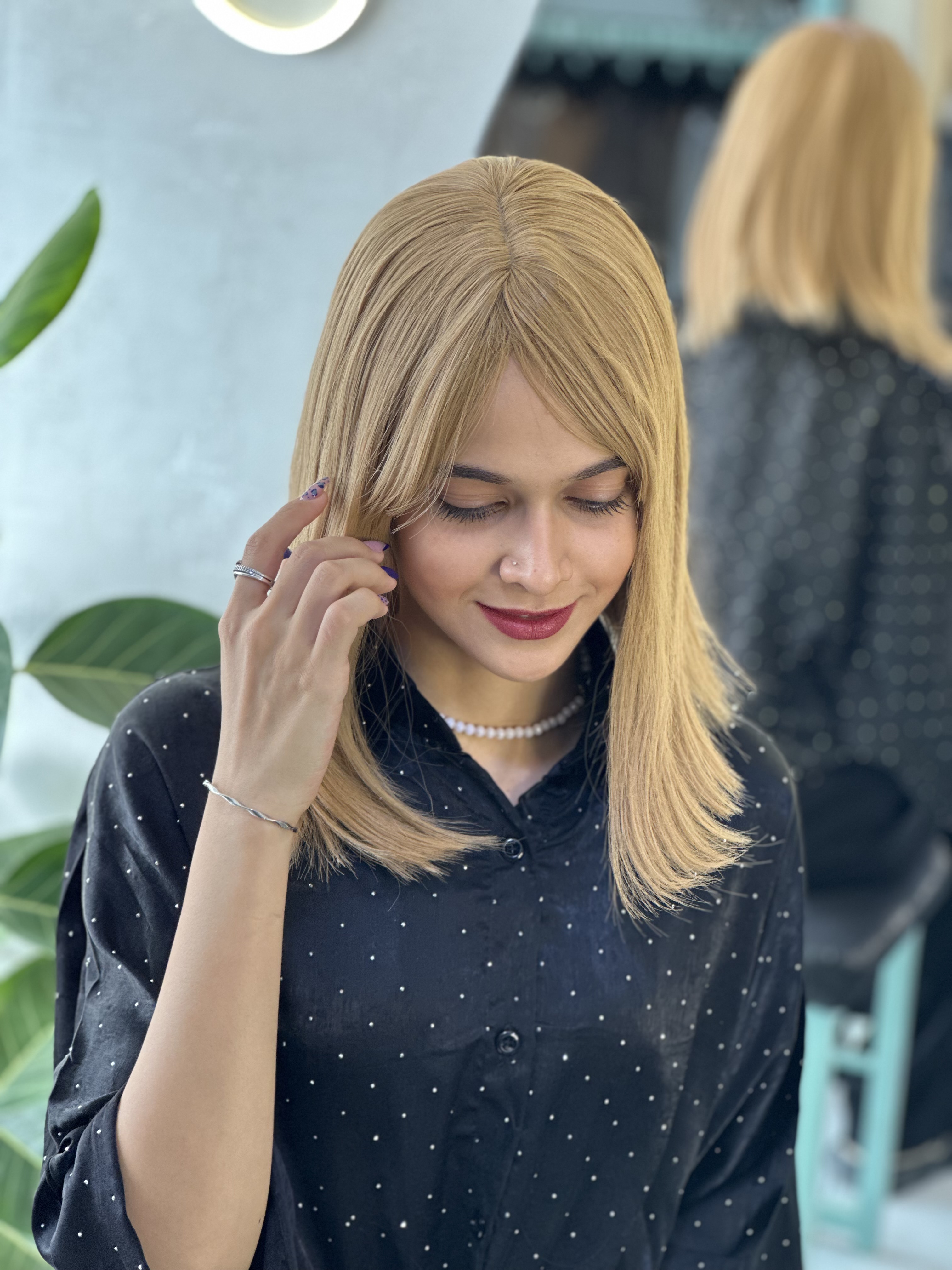 عکس محصول کلاه گیس جلوچتری مصری شکلاتی کد ۱۸