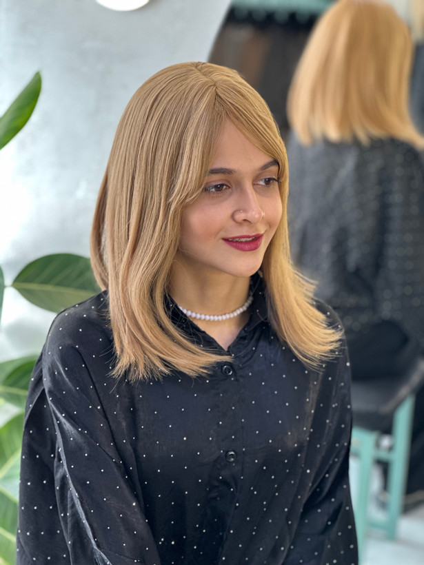 عکس محصول کلاه گیس جلوچتری مصری شکلاتی کد ۱۸