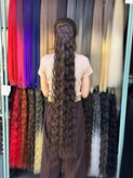 دم اسبی تک رنگ قهوه ای سوخته قد ۱۲۰ سانت فر