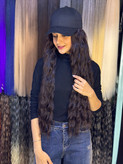 کلاه کپ قهوه ای ۷۰ سانت فر قهوه ای سوخته