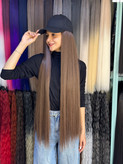 رنگبندی کلاه کپ صاف با موی ۹۰ سانت