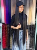 کلاه کپ با موی ۱۲۰ سانت مشکی صاف