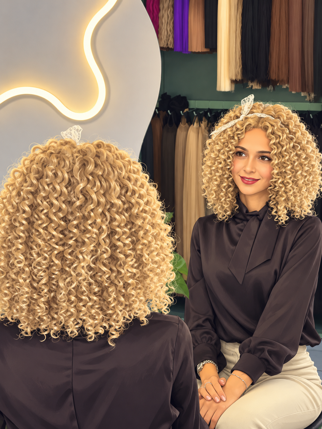 کلاهگیس وارداتی فر زیتونی کد 24b (برند سوکپ)