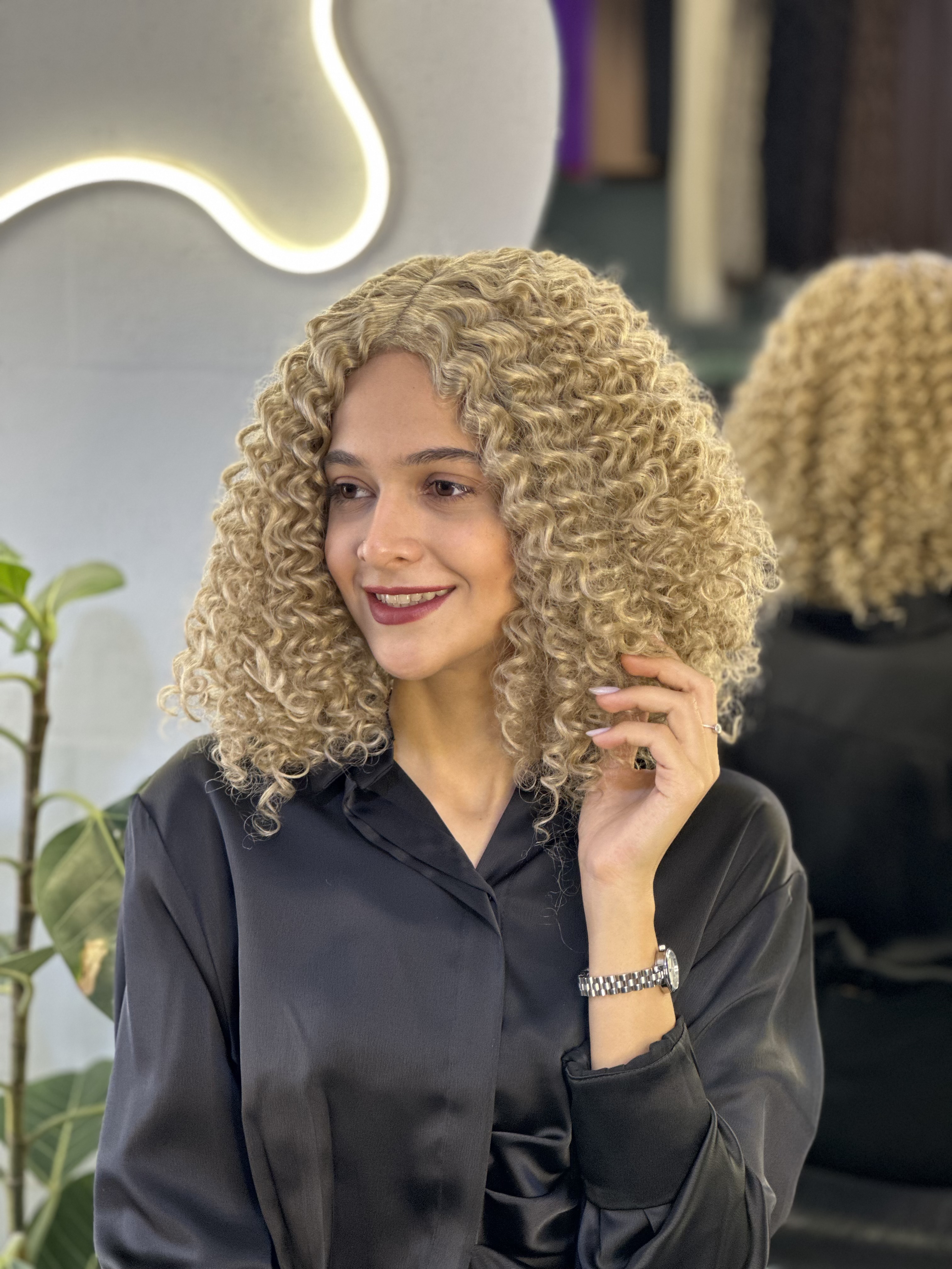 کلاهگیس وارداتی فر زیتونی کد 24b (برند سوکپ)
