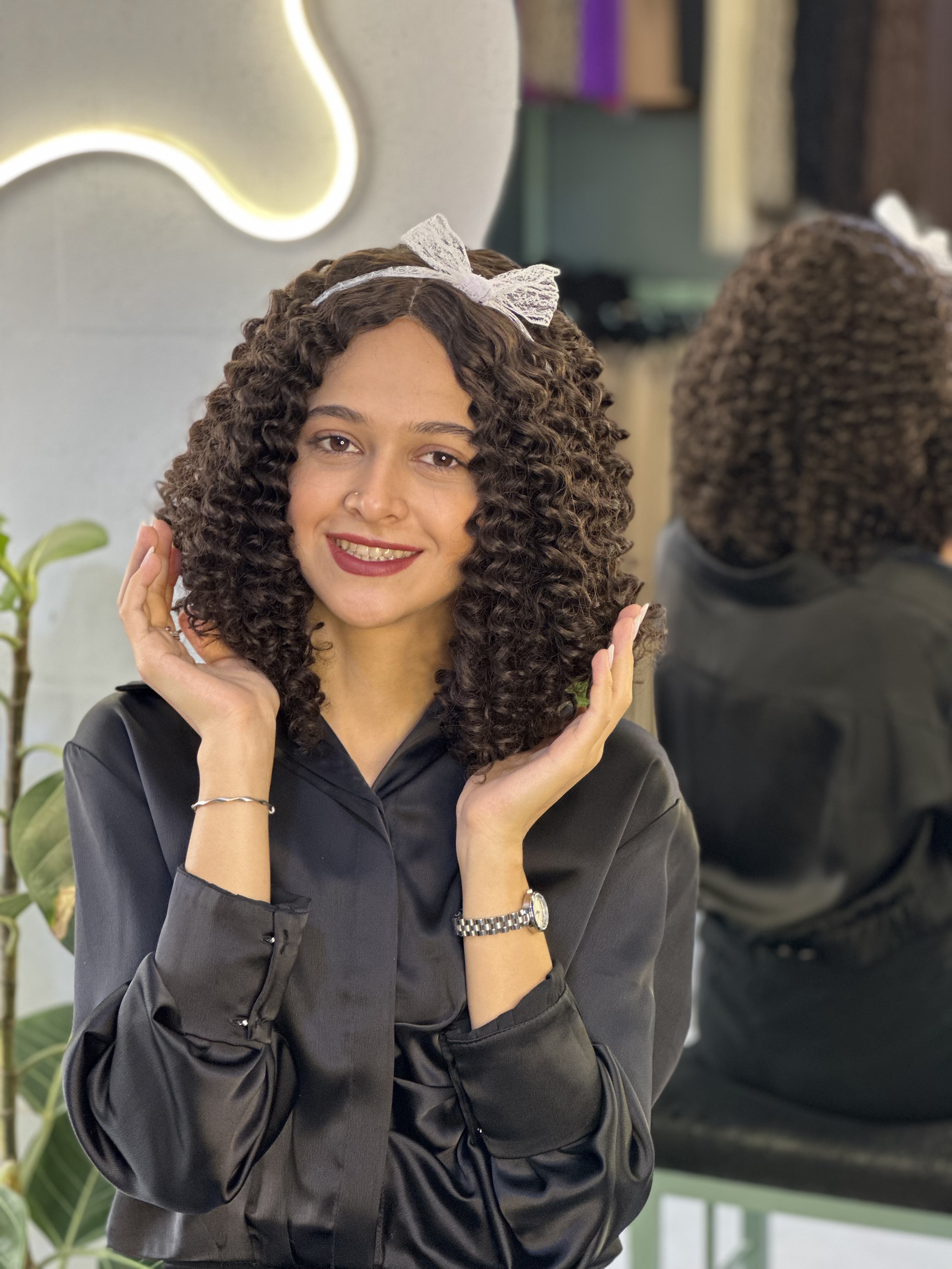 کلاهگیس وارداتی فر قهوه ای سوخته کد 6a(برند سوکپ)
