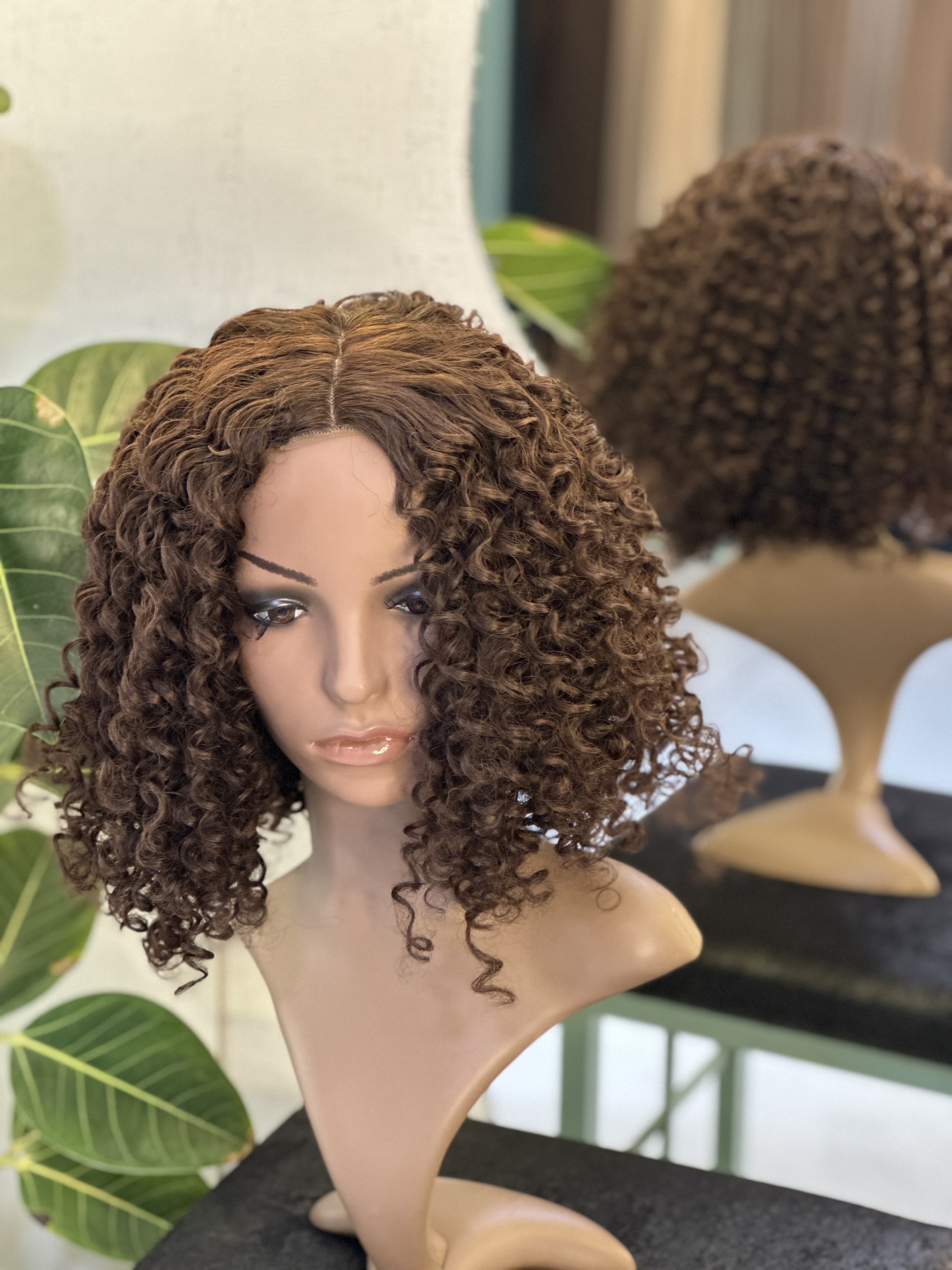کلاهگیس وارداتی فر خرمایی تیره کد 10b (برند سوکپ)