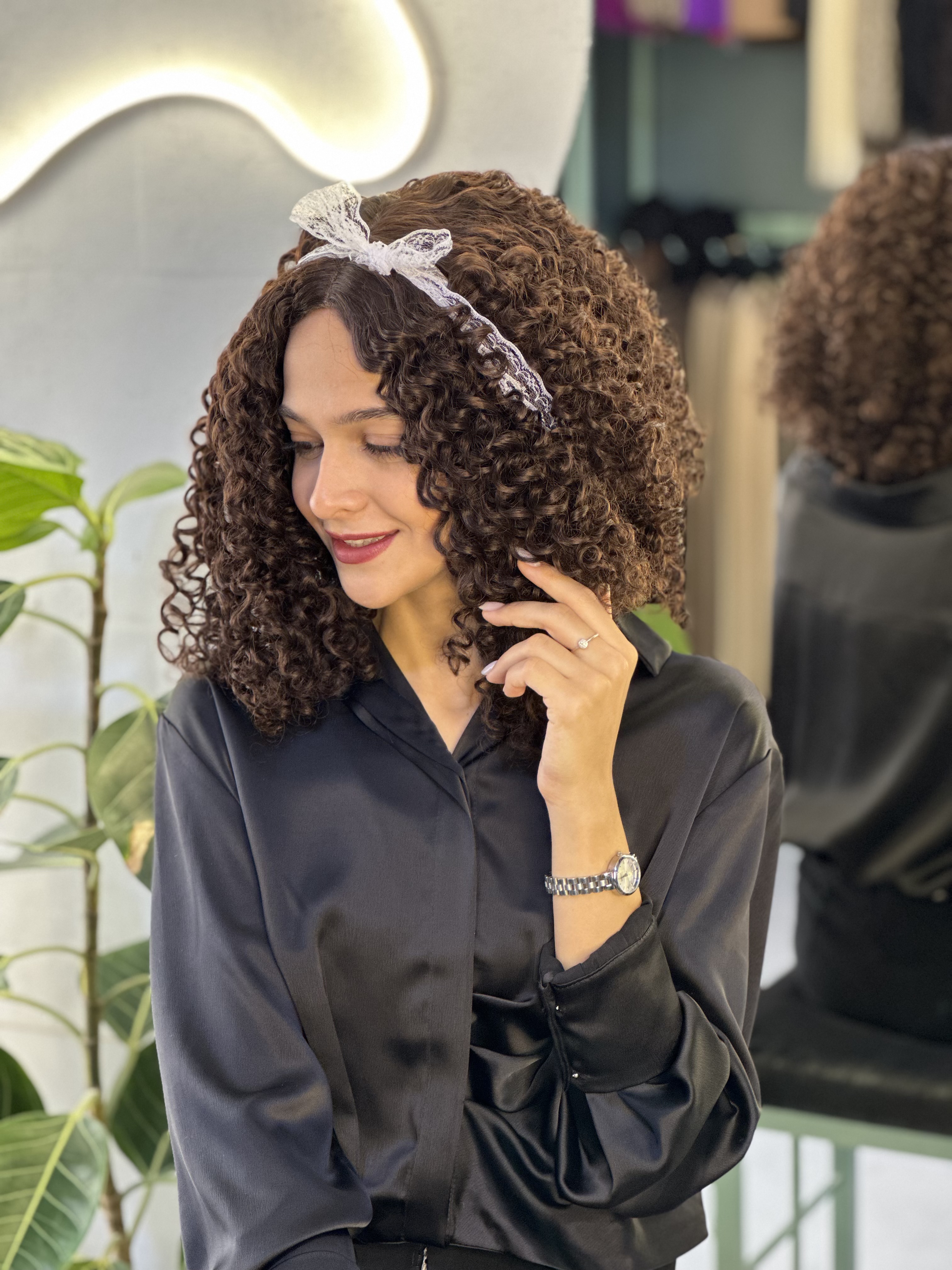 کلاهگیس وارداتی فر خرمایی تیره کد 10b (برند سوکپ)
