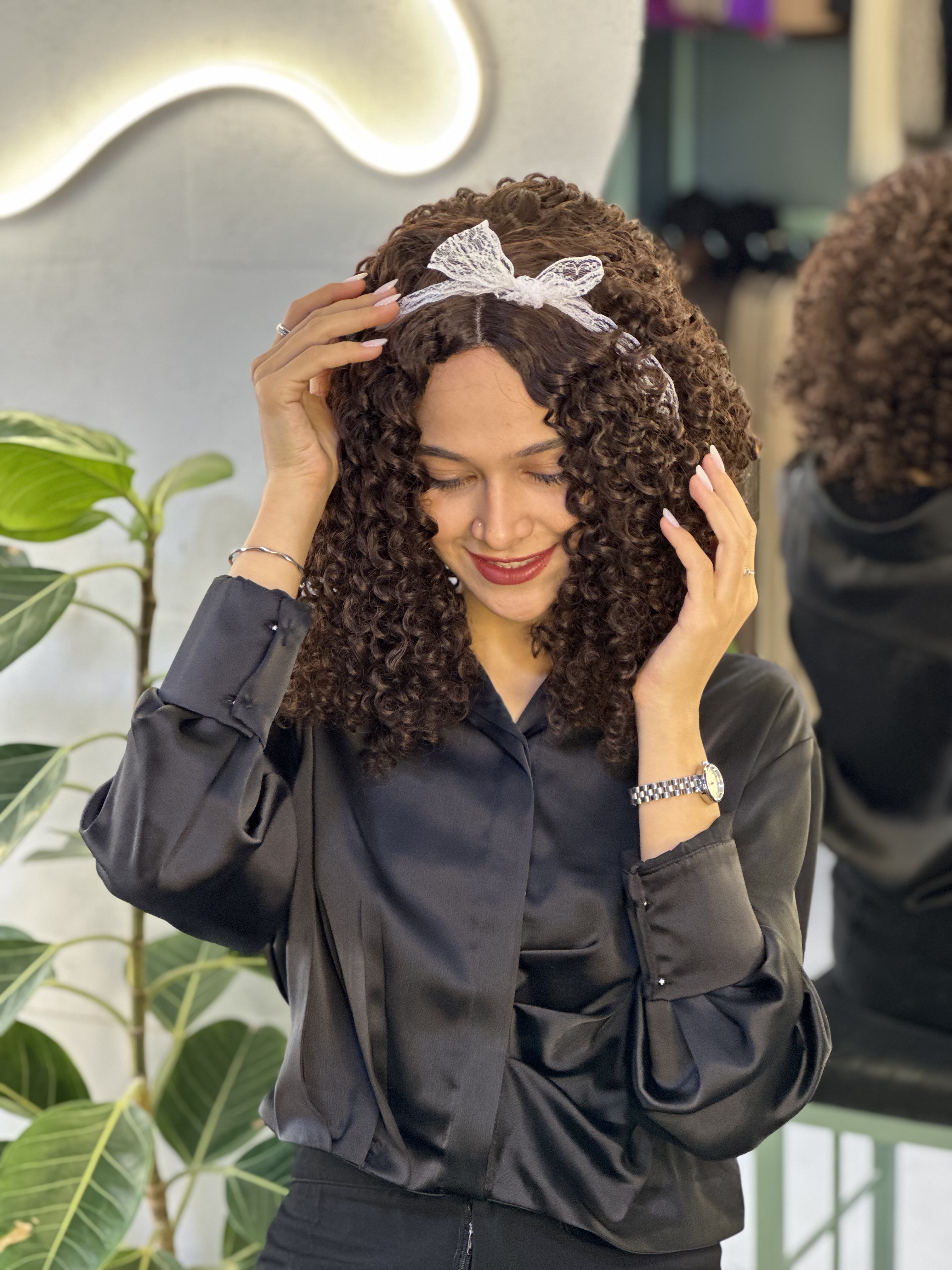 کلاهگیس وارداتی فر خرمایی تیره کد 10b (برند سوکپ)