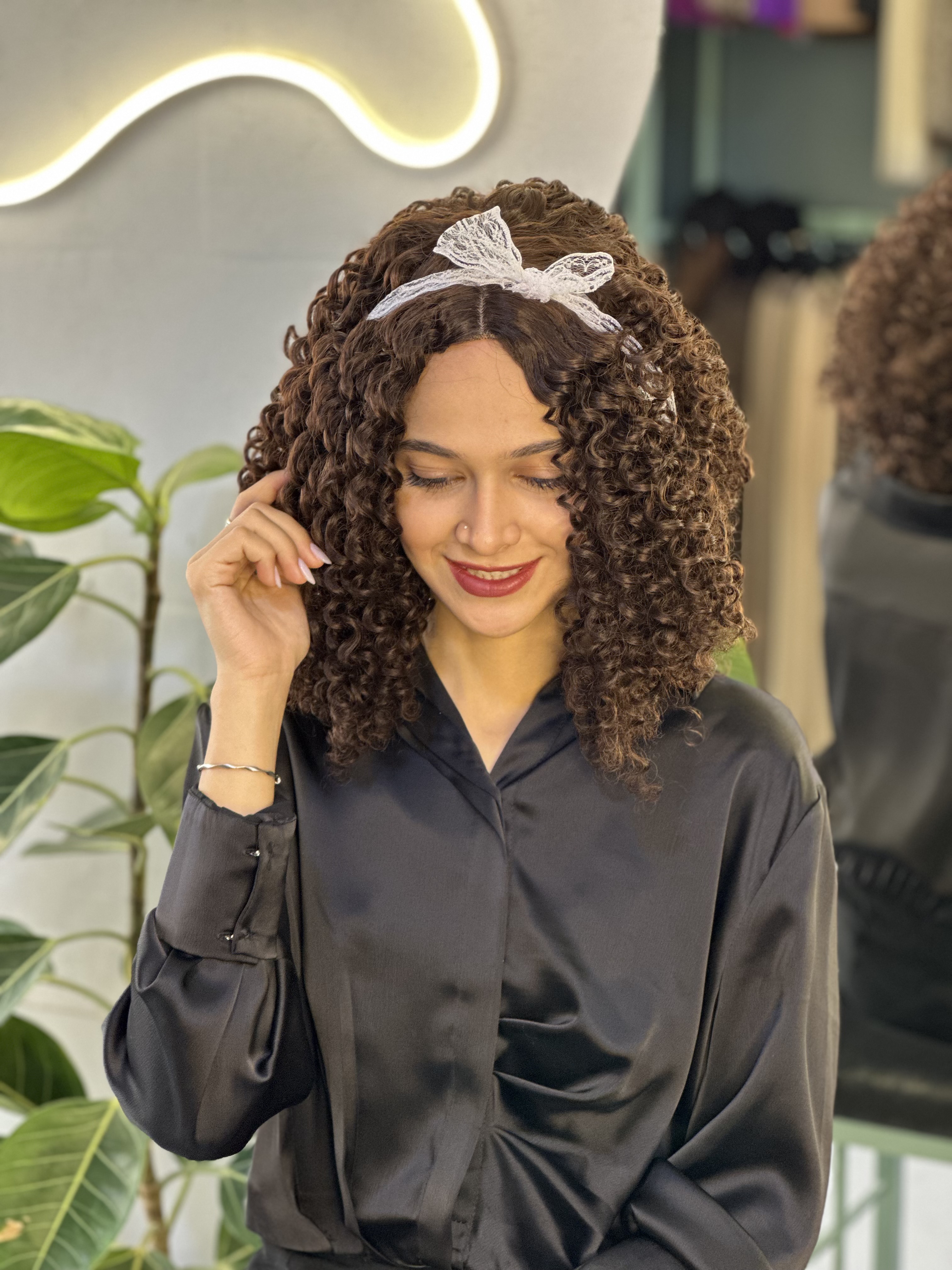 کلاهگیس وارداتی فر خرمایی تیره کد 10b (برند سوکپ)