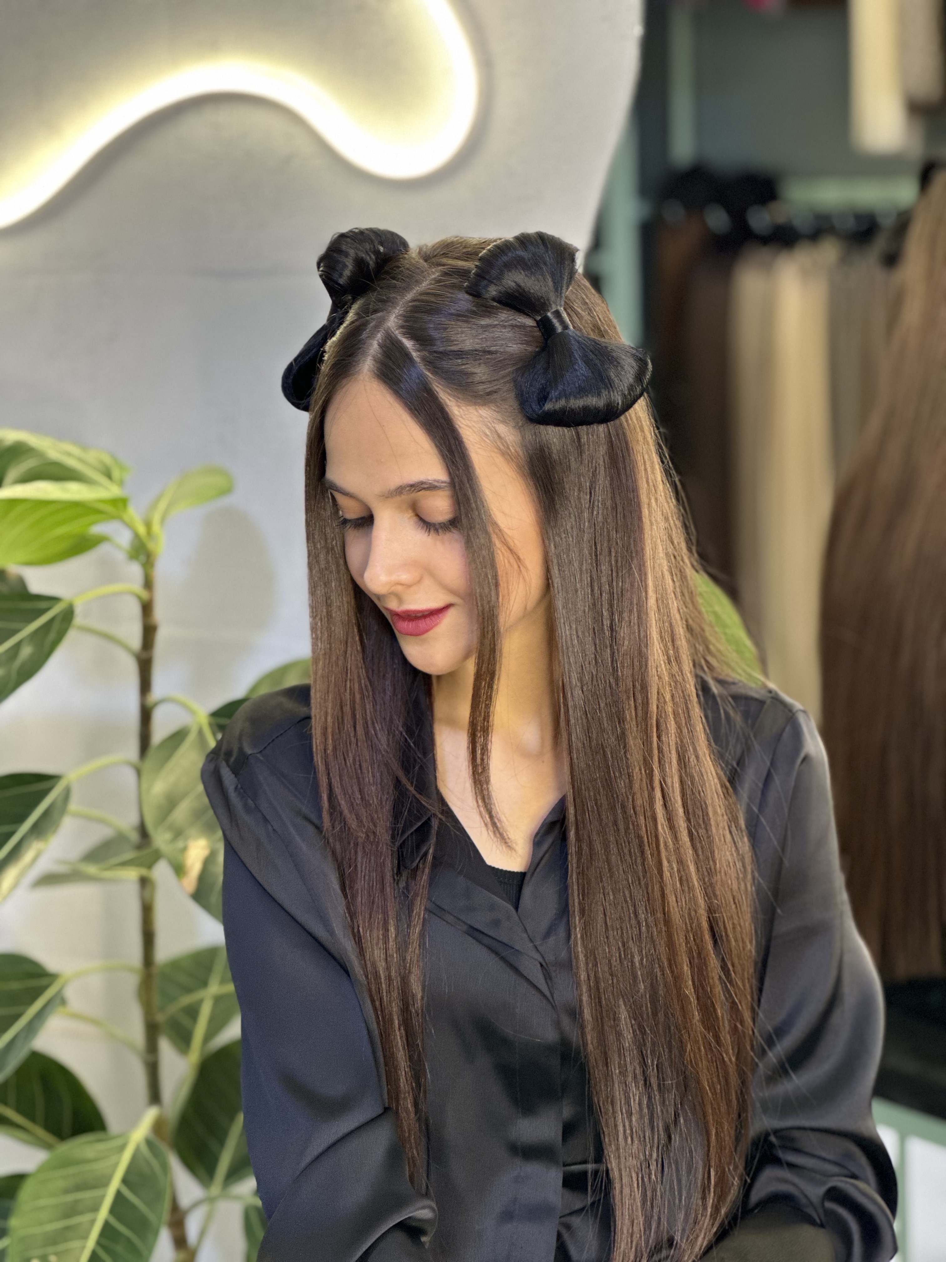 پاپیونی مو مشکی