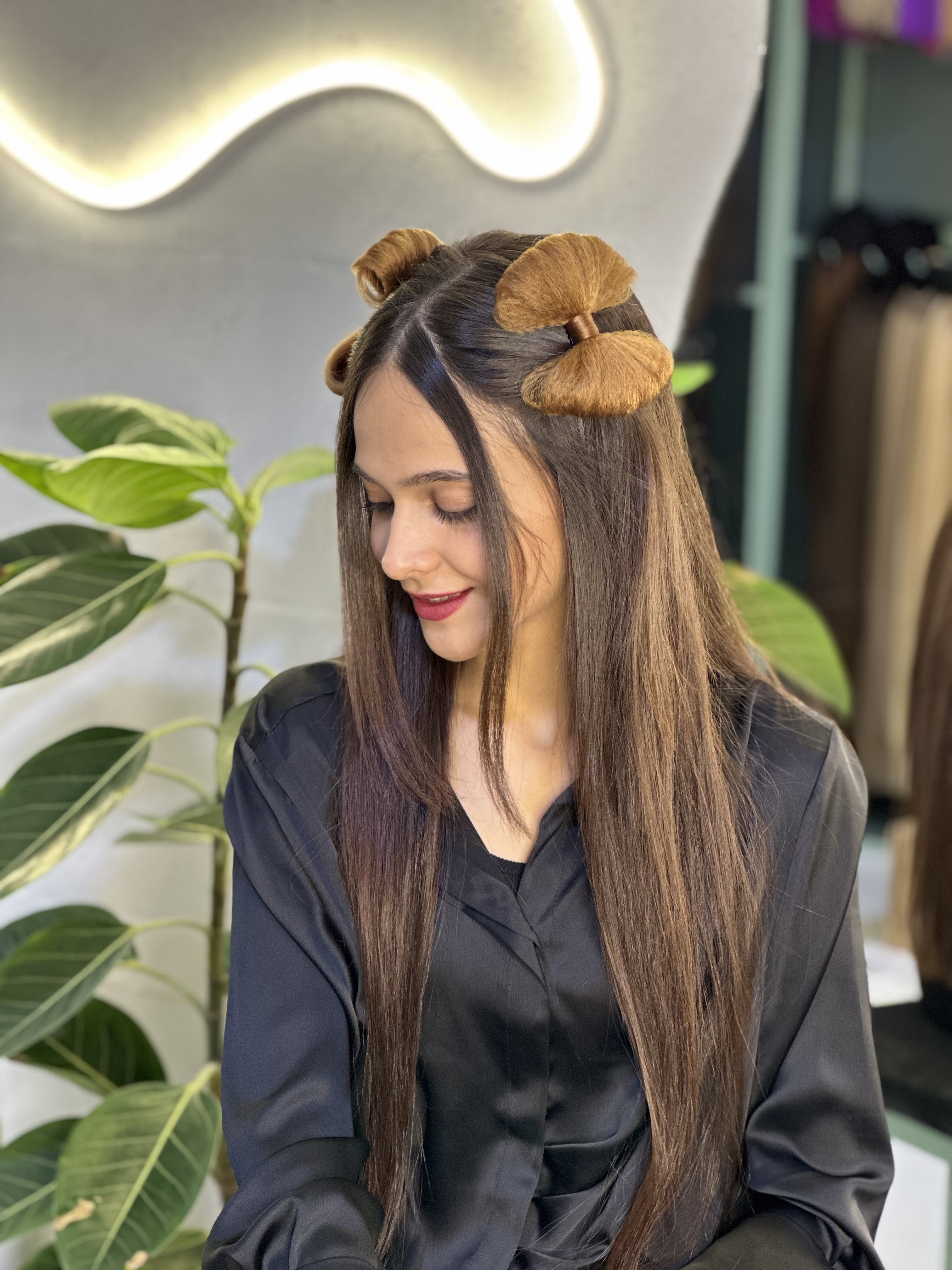 پاپیونی مو عسلی