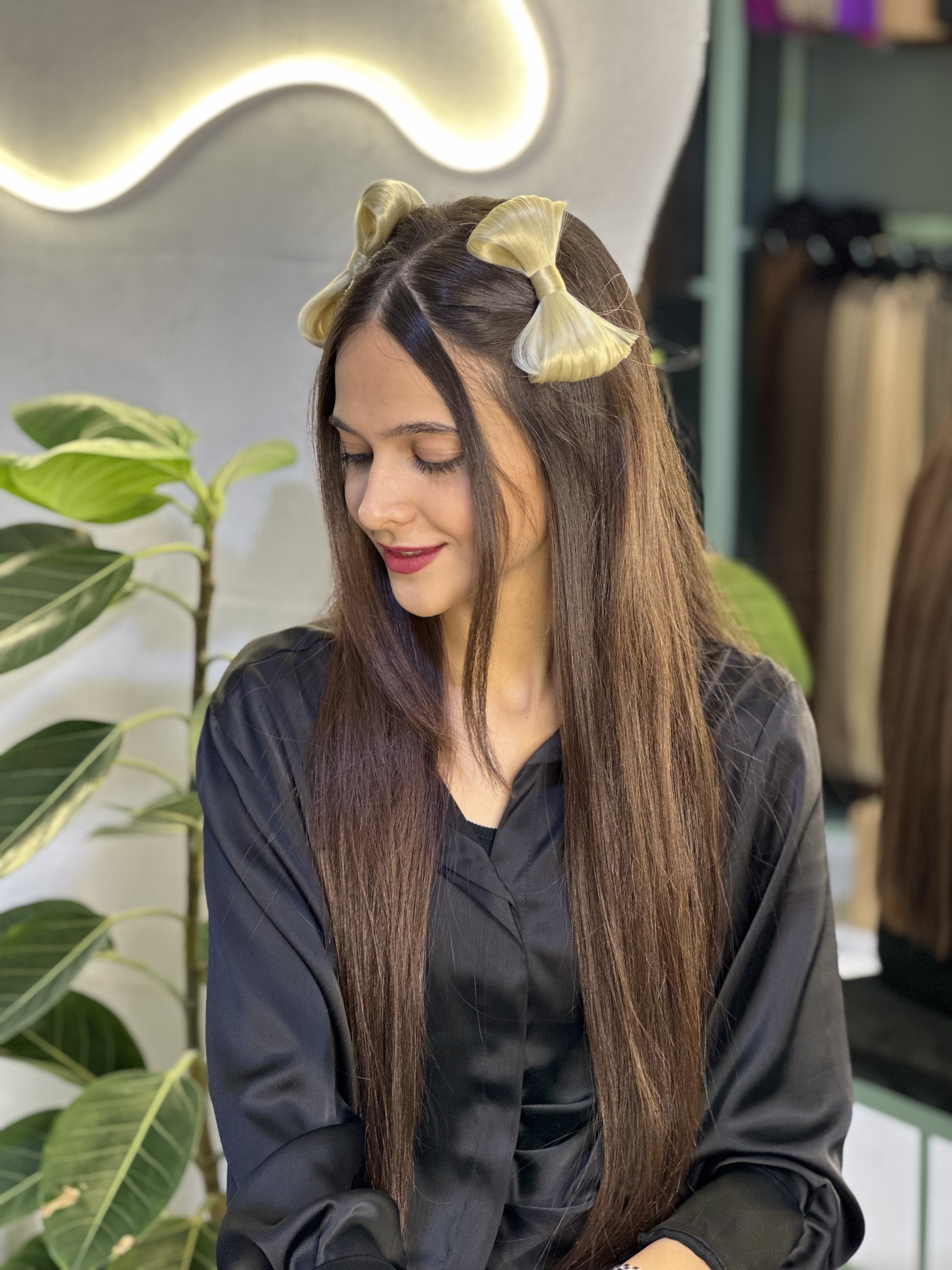 پاپیونی مو بلوند