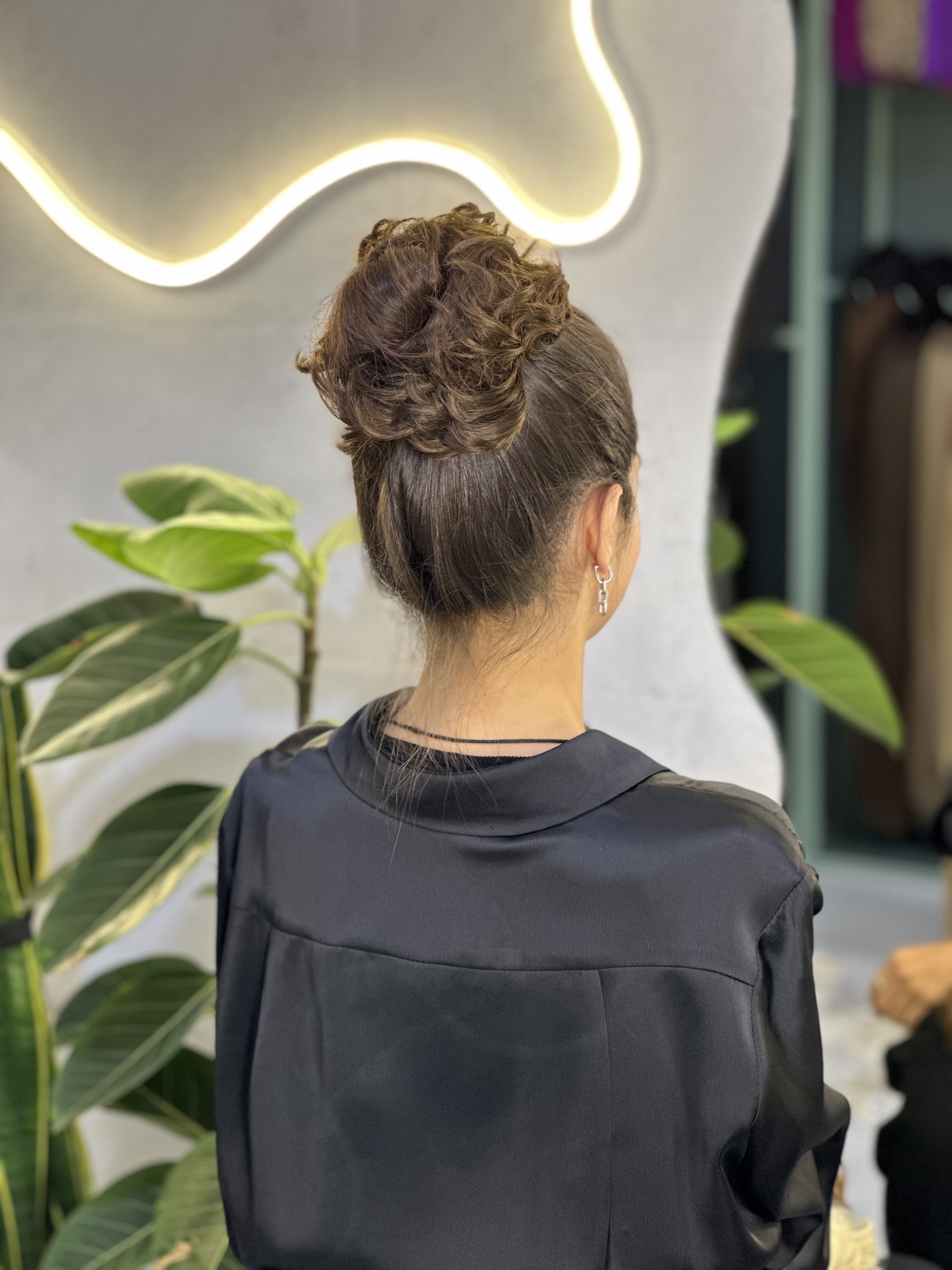 کش شنیون خرمایی تیره