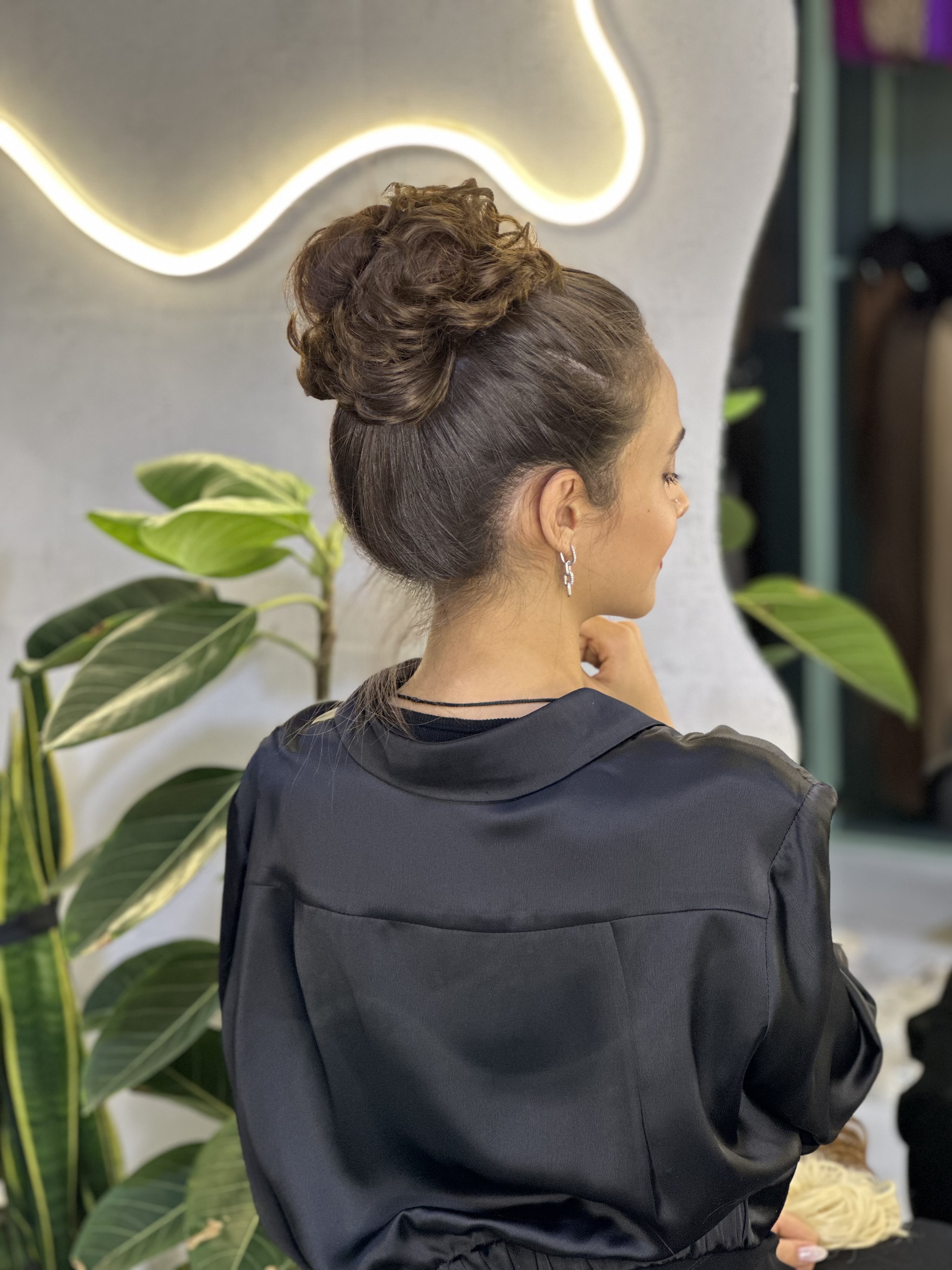 کش شنیون خرمایی تیره