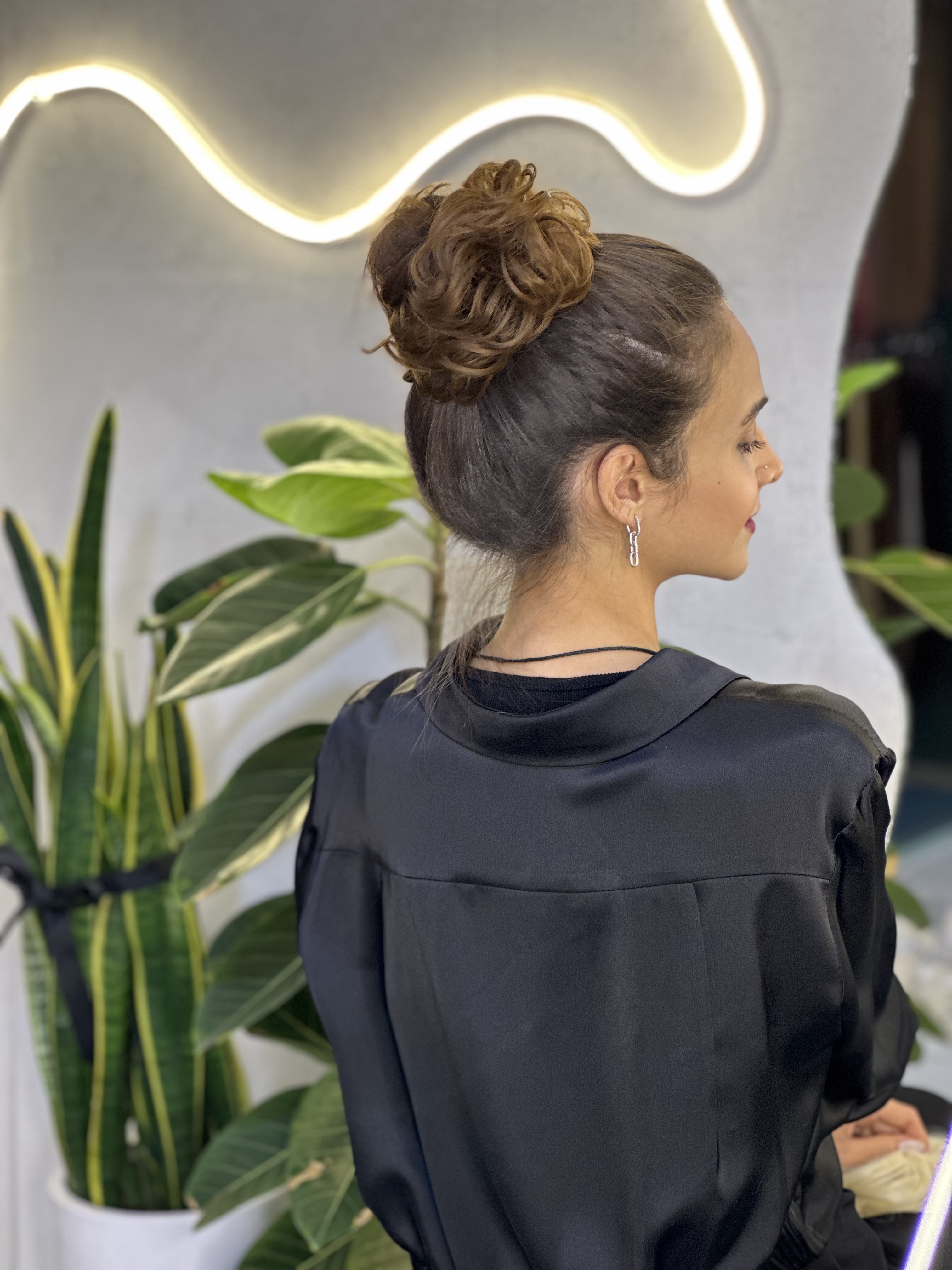 کش شنیون عسلی