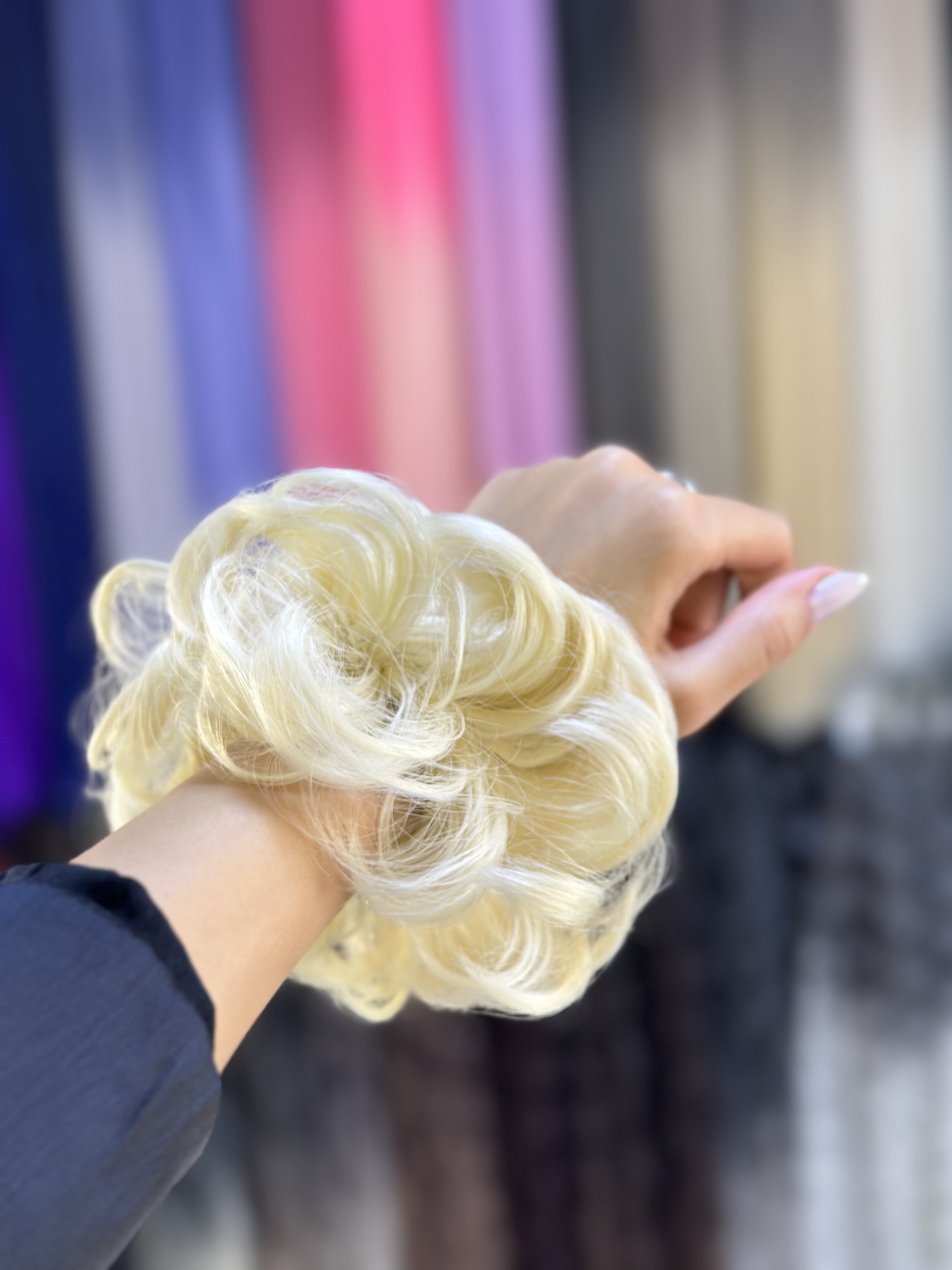کش شنیون بلوند