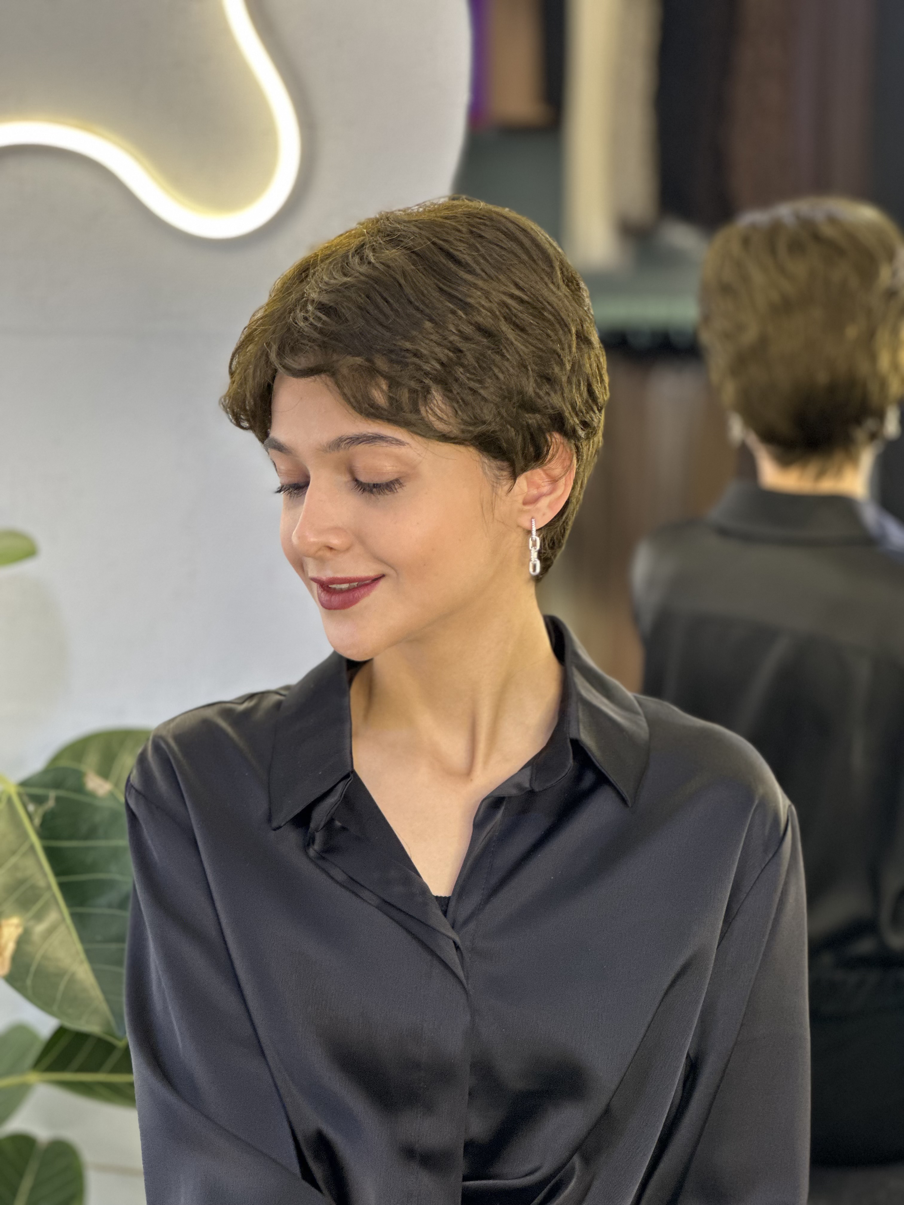 کلاه گیس پسرونه وارداتی خرمایی تیره کد ۸