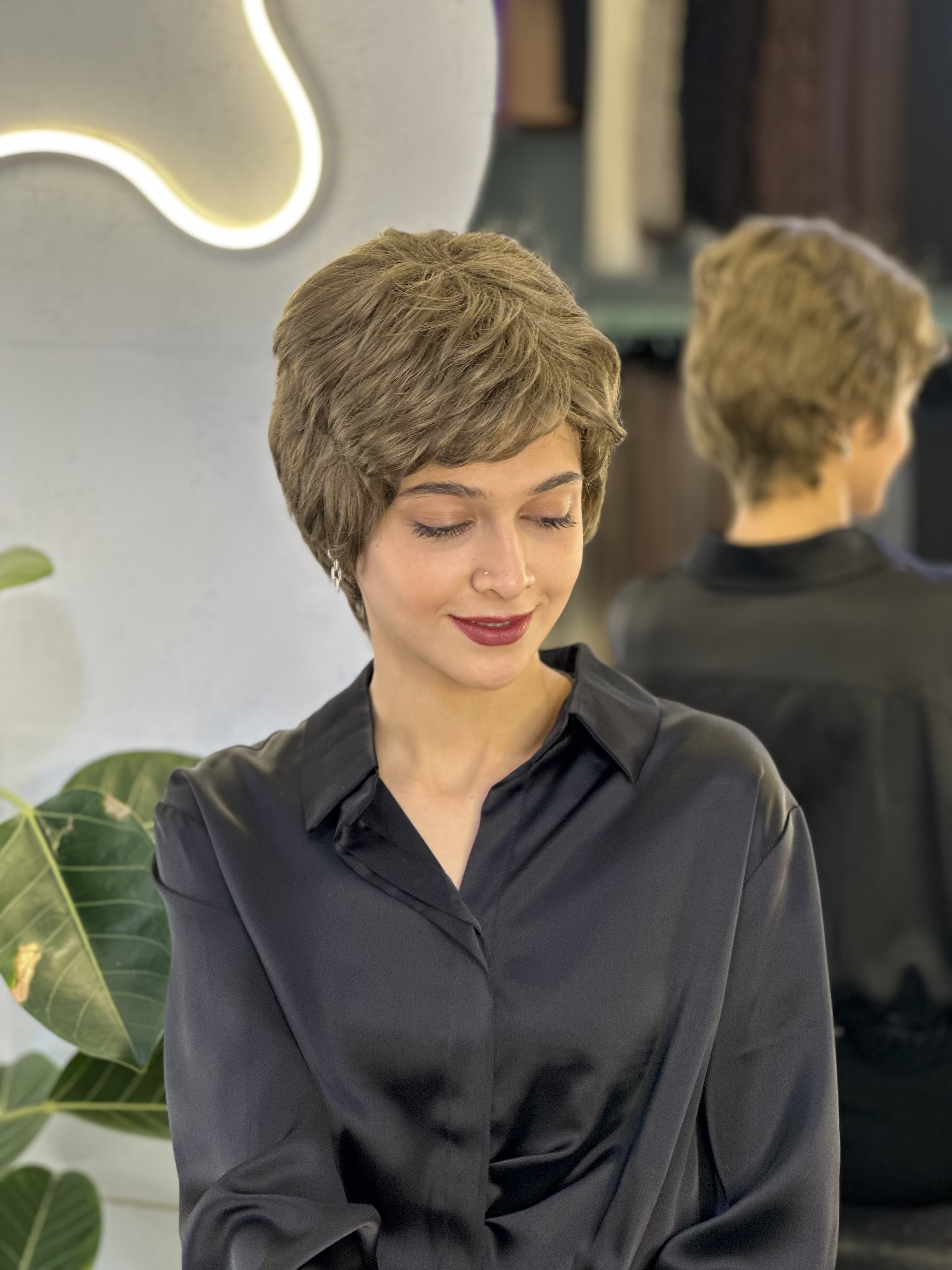 کلاه گیس پسرونه وارداتی خرمایی کد ۱۸
