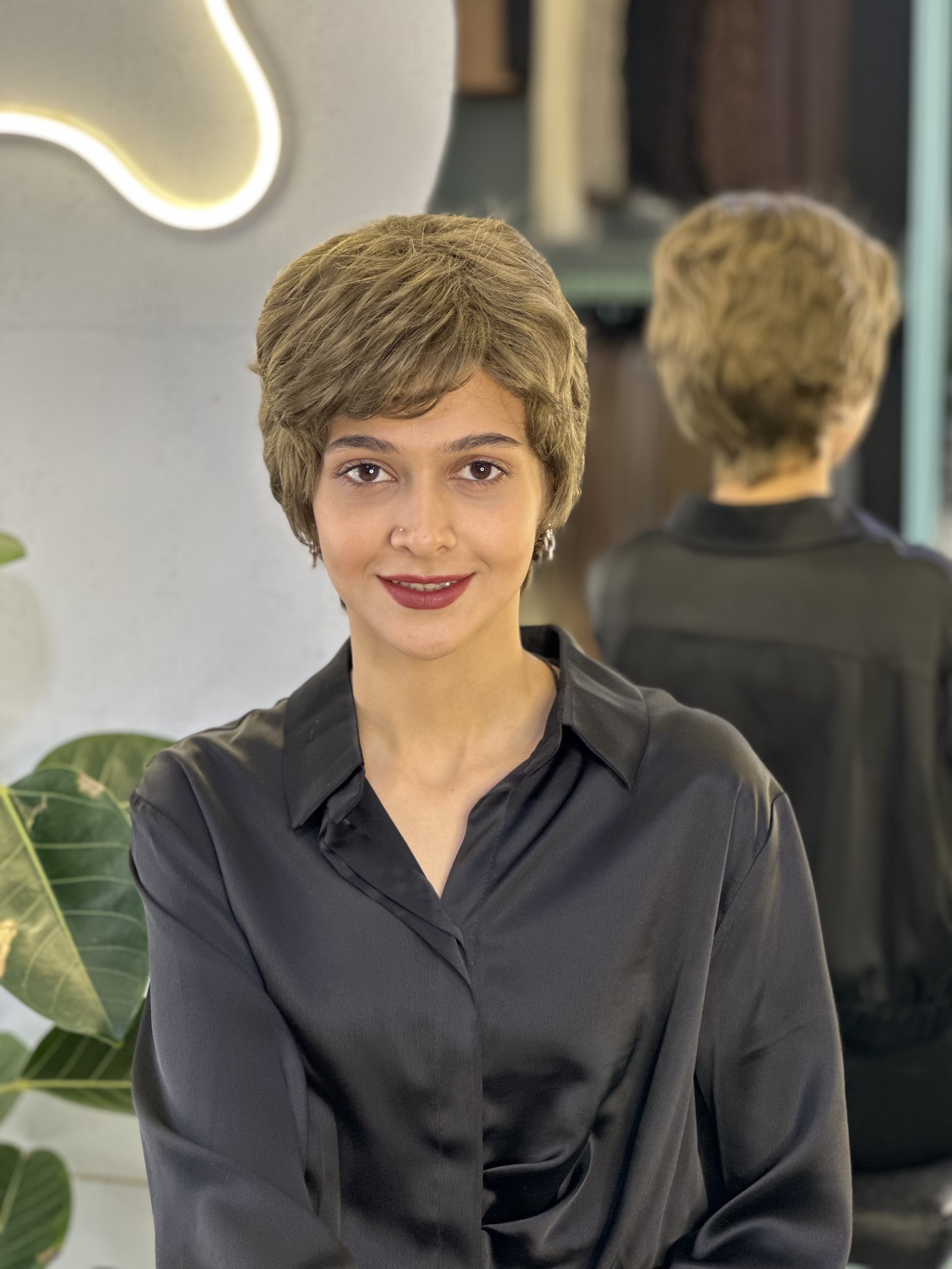 کلاه گیس پسرونه وارداتی خرمایی کد ۱۸