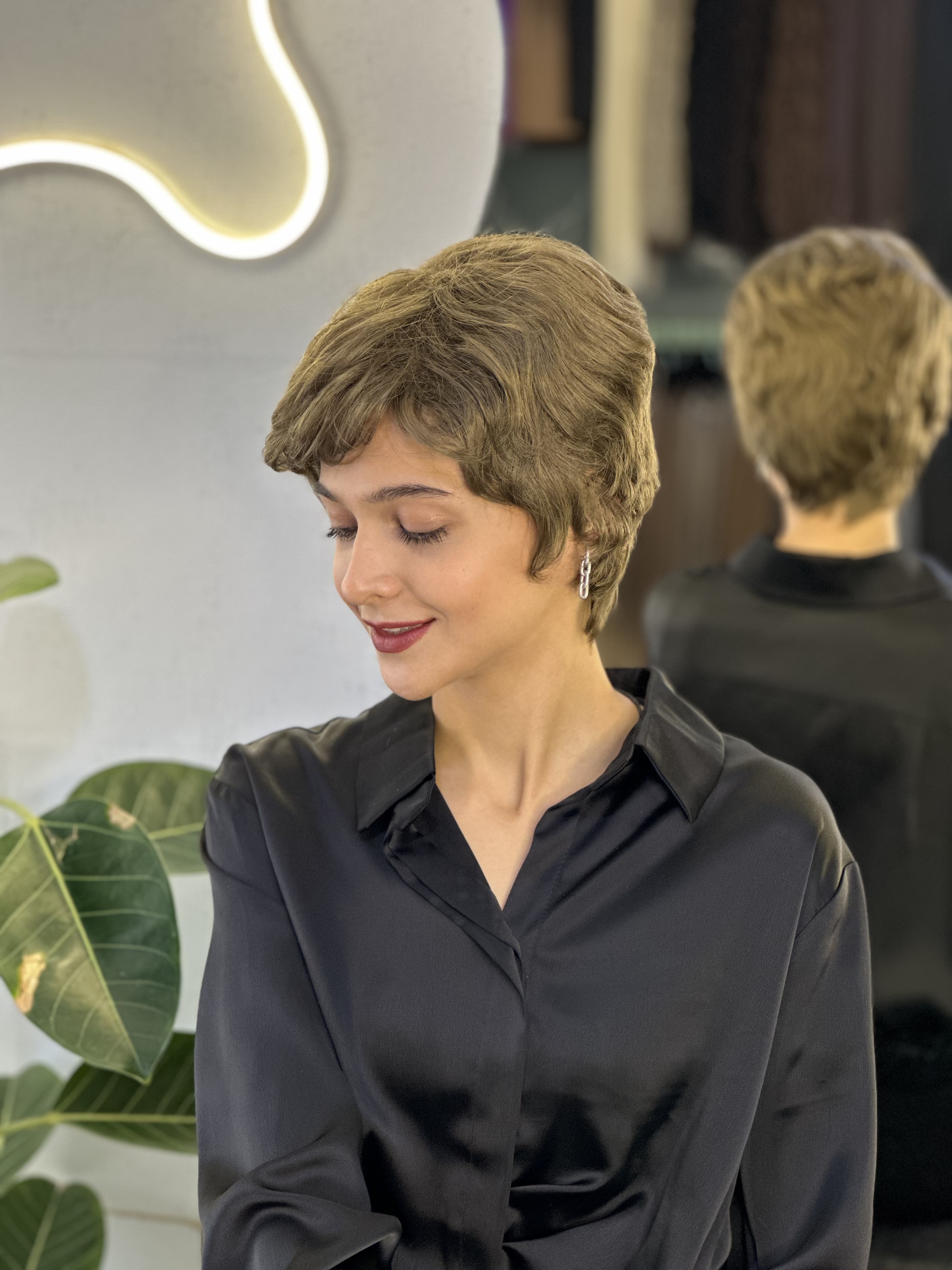 کلاه گیس پسرونه وارداتی خرمایی کد ۱۸