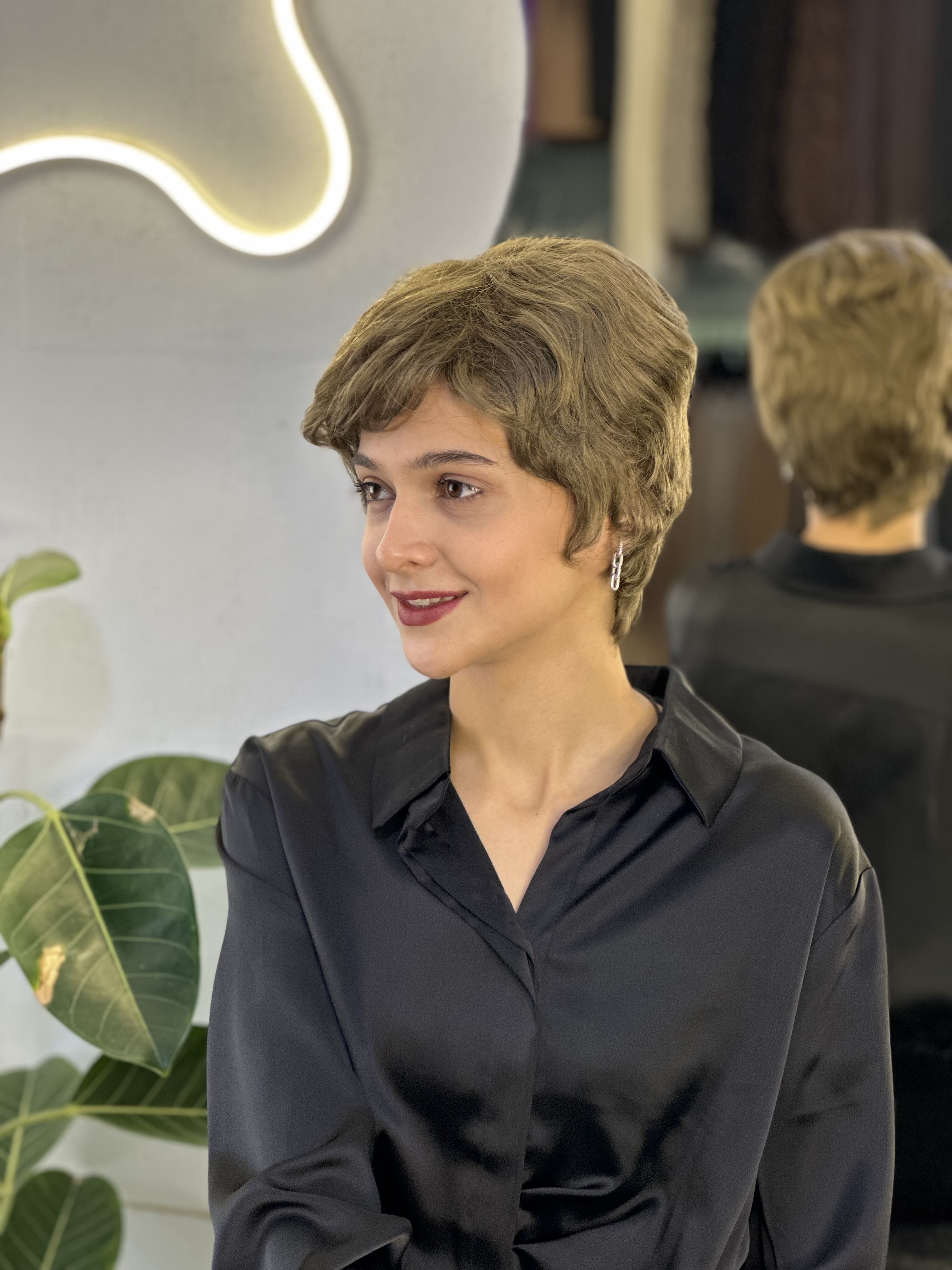 کلاه گیس پسرونه وارداتی خرمایی کد ۱۸