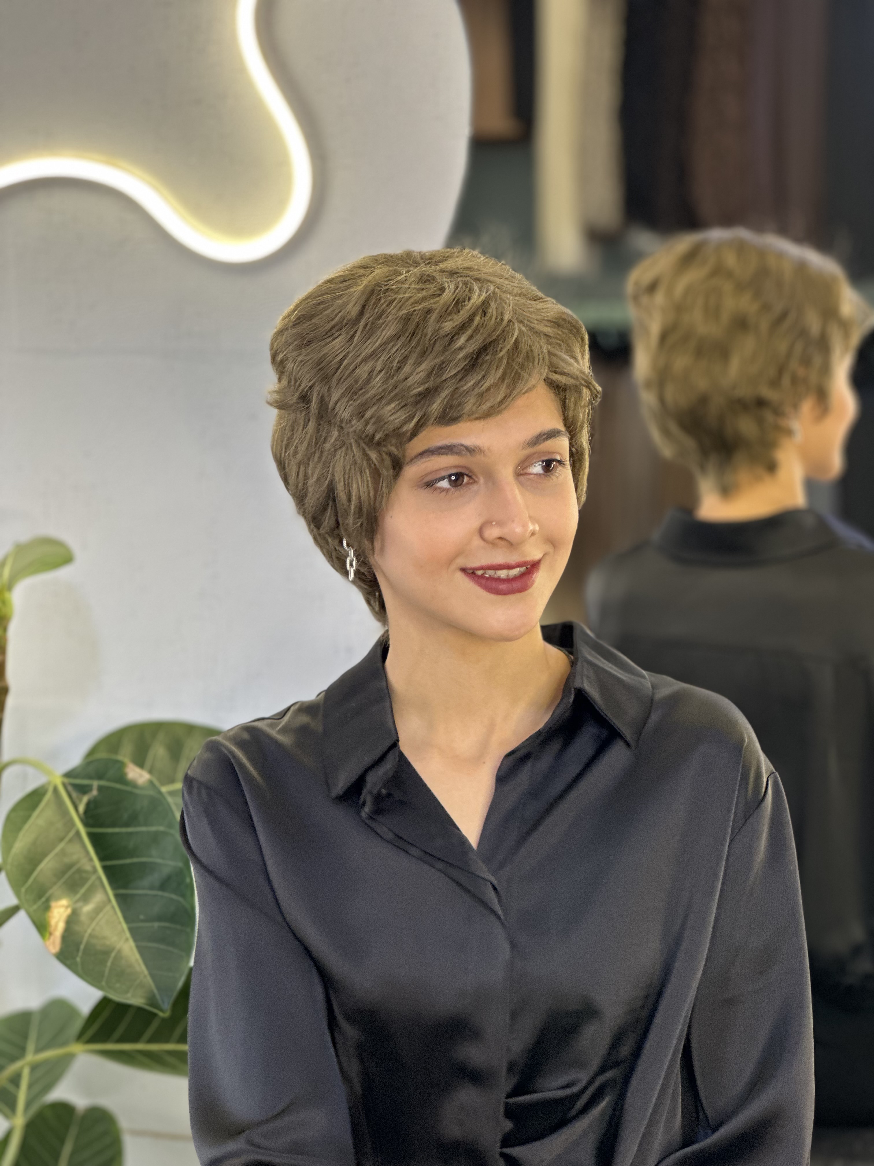 کلاه گیس پسرونه وارداتی خرمایی کد ۱۸