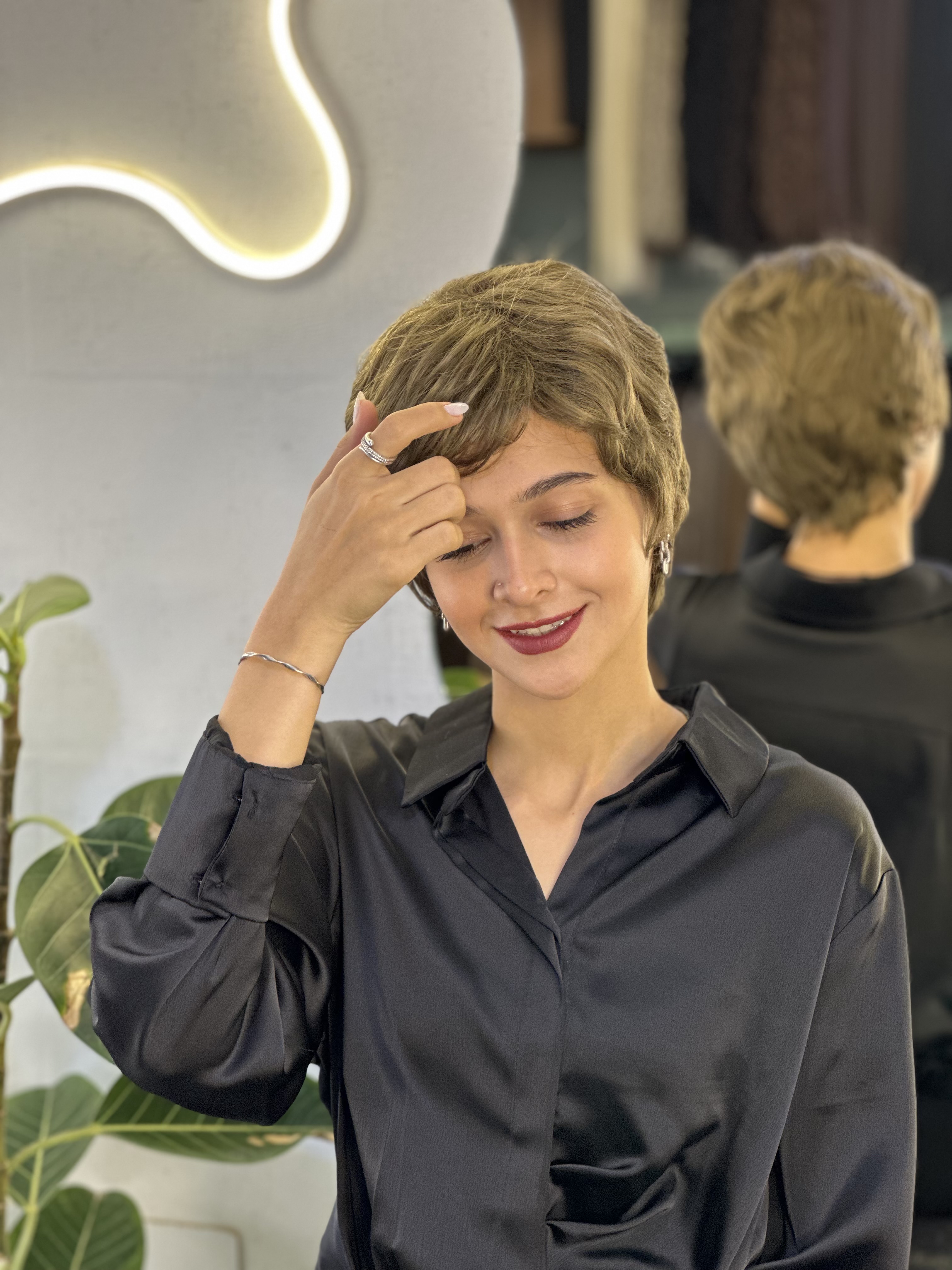 کلاه گیس پسرونه وارداتی خرمایی کد ۱۸
