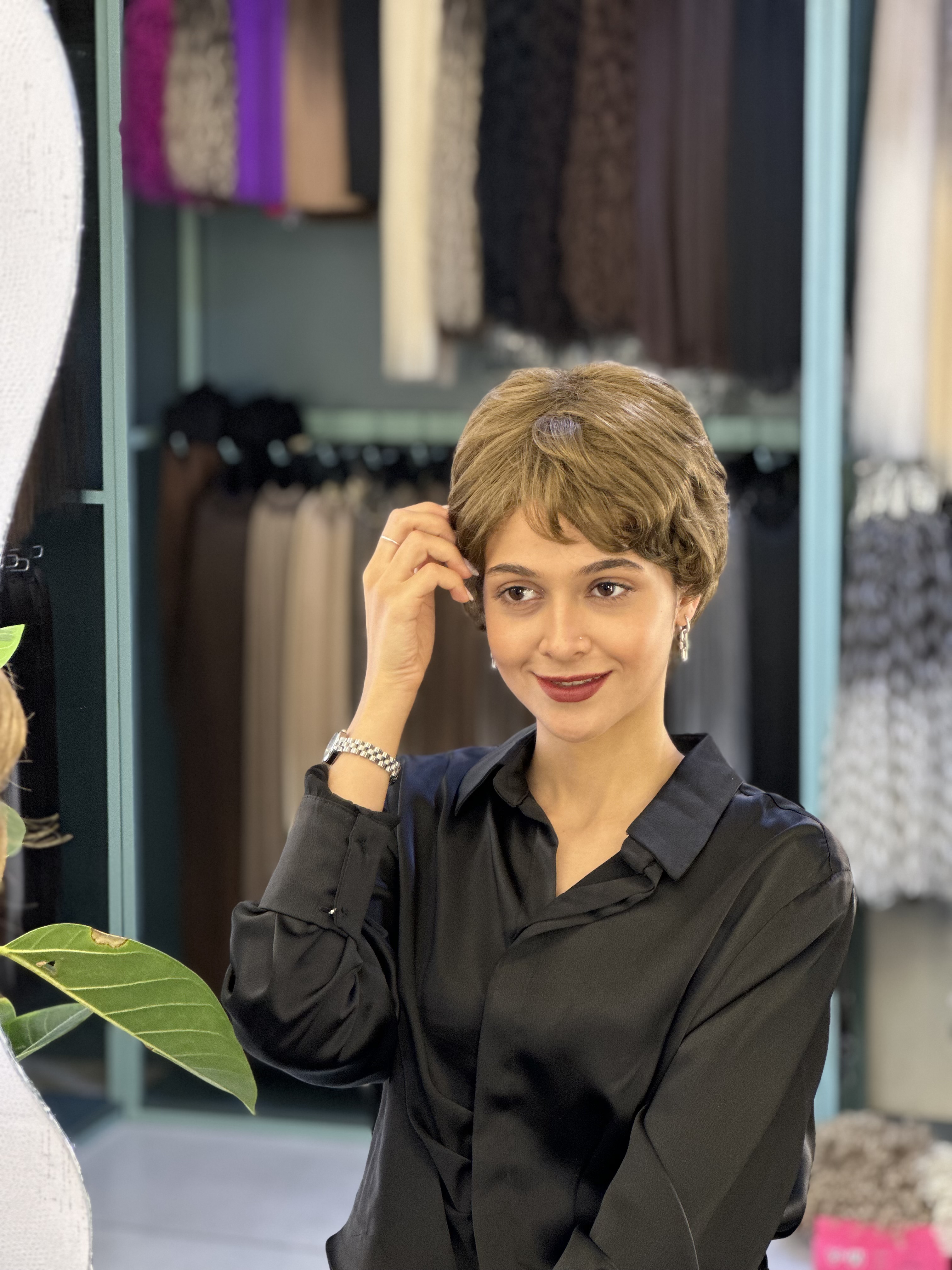 کلاه گیس پسرونه وارداتی زیتونی کد ۱۰
