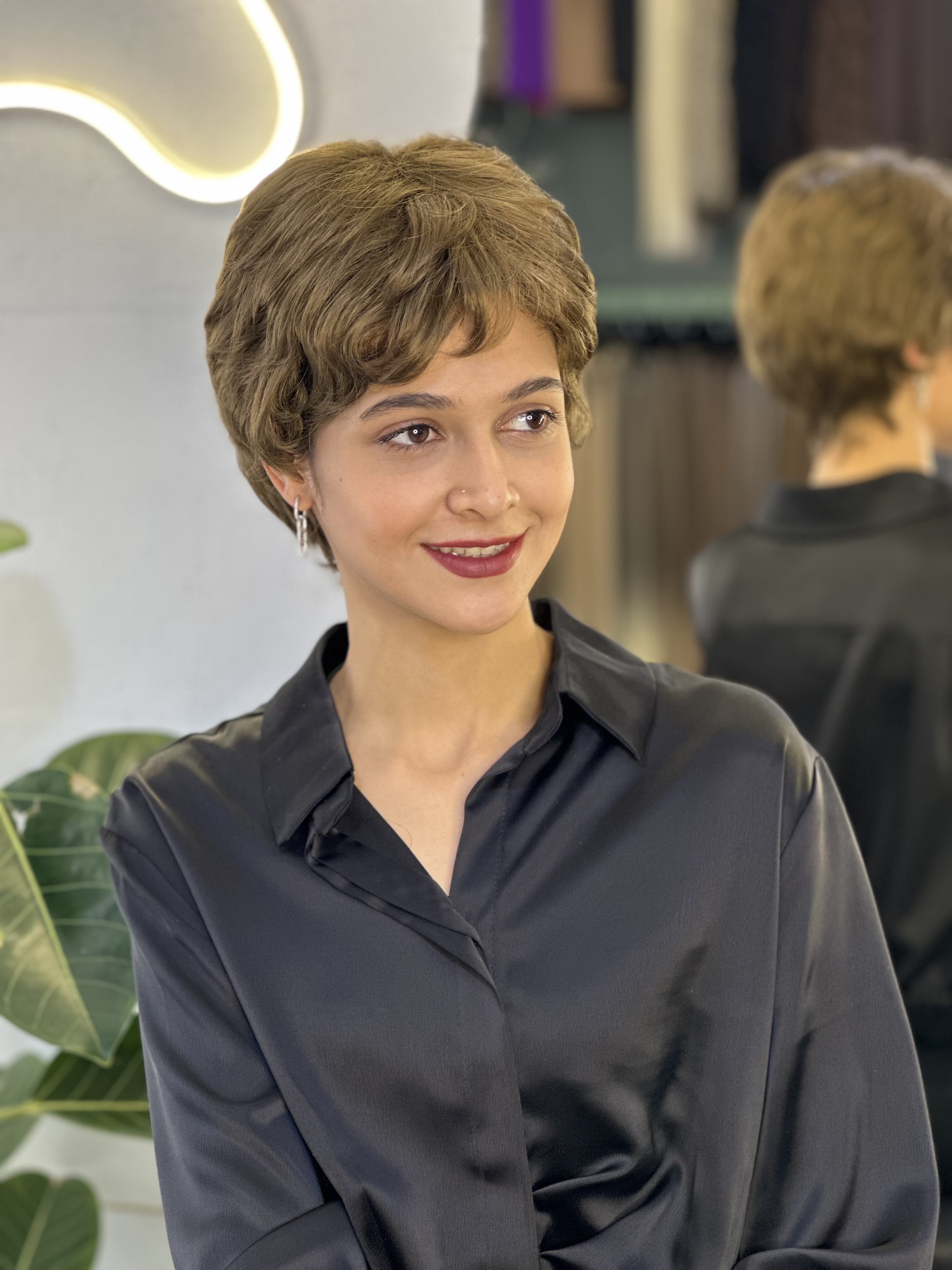 کلاه گیس پسرونه وارداتی زیتونی کد ۱۰