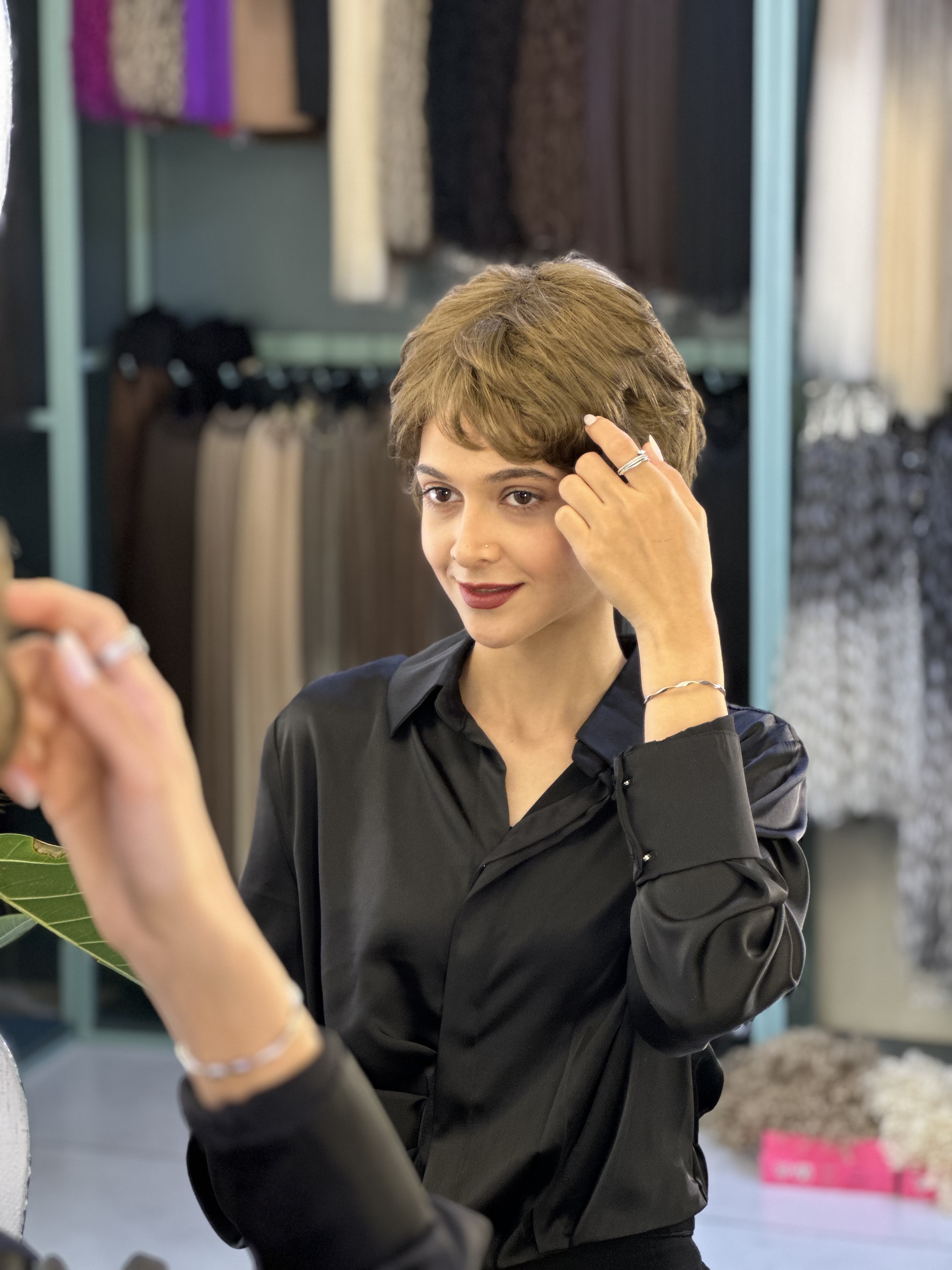 کلاه گیس پسرونه وارداتی زیتونی کد ۱۰