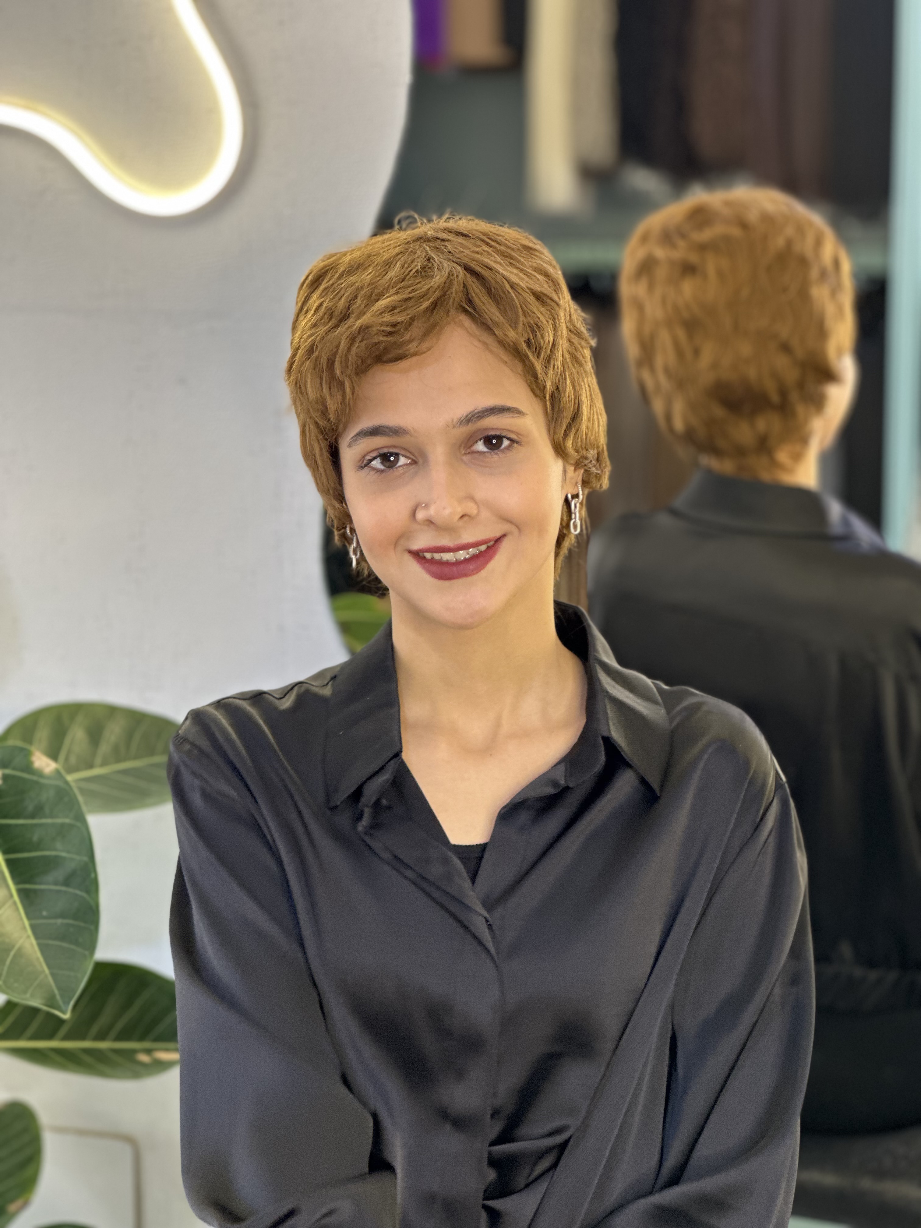 کلاه گیس پسرونه وارداتی حنایی کد ۱۲