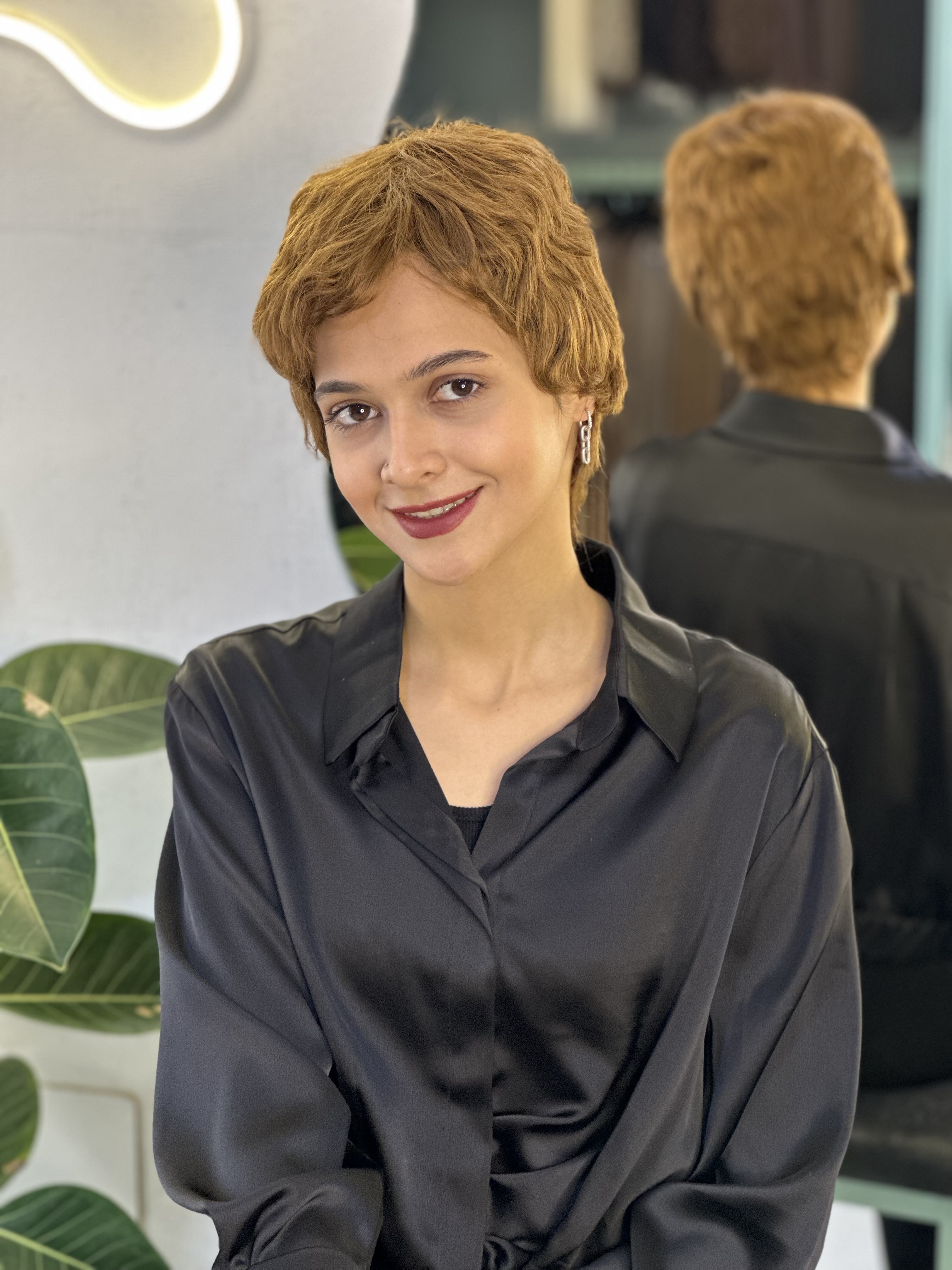 کلاه گیس پسرونه وارداتی حنایی کد ۱۲