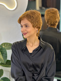 کلاه گیس پسرونه وارداتی حنایی کد ۱۲