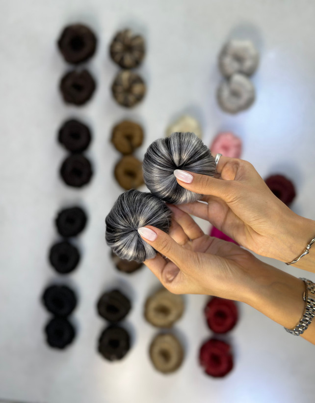 گیره گوجه ای مو(لایت مشکی یخی)